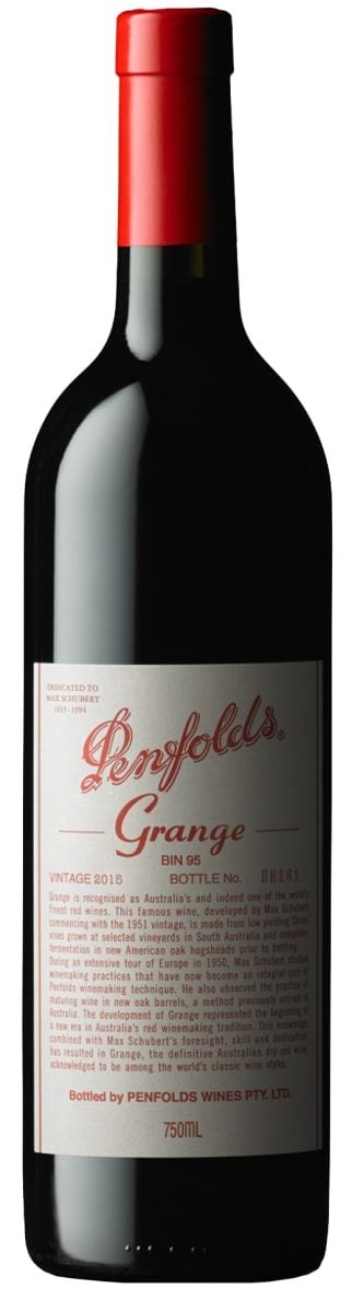 PENFOLD GRANGE BIN 95 SHIRAZ 2015