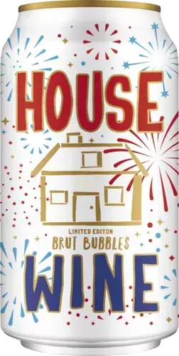 HOUSE WINE BRUT BUBBLES USA EDITION CANS 355 ML