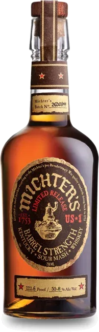 BOURBON MICHTERS US* 1 BARREL STRENGTH  SOUR MASH 750 ML